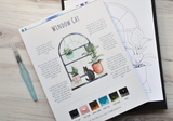 Watercolor Kit - Window Cat