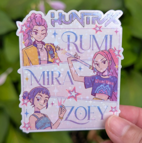 Kpop Demon Hunters Sticker - Holographic Huntrix