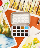 Watercolor Paint Set - Autumn Colors