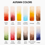 Watercolor Paint Set - Autumn Colors