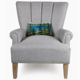 Lake Forest Wool Hooked Pillow