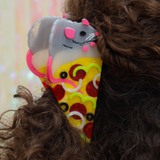 Acrylic Hair Claw - Pizza Rat