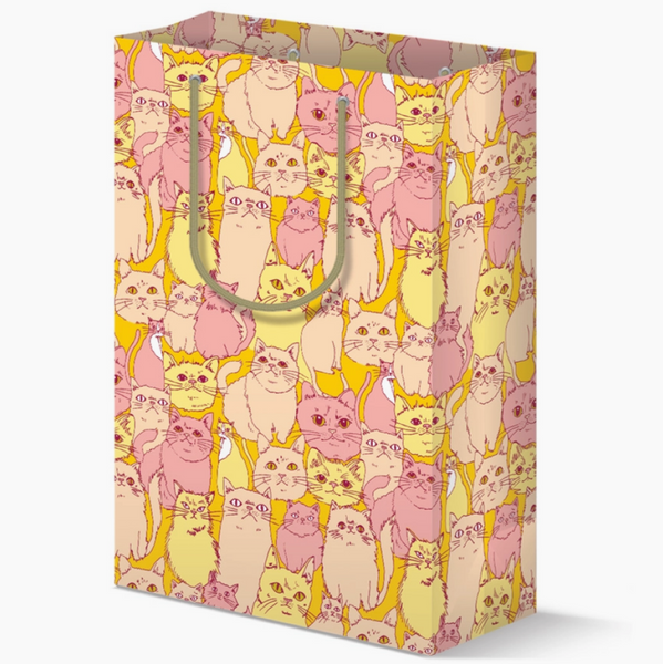 Pink Cats Gift Bag