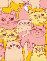 Pink Cats Gift Bag