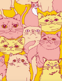 Pink Cats Gift Bag