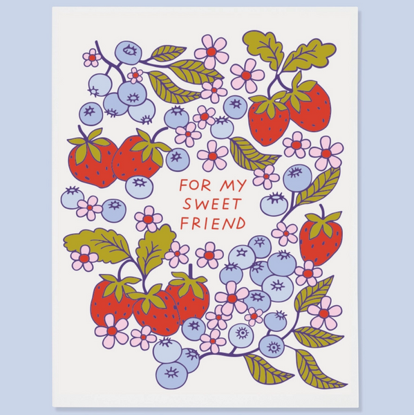 Strawberries Sweet Friend Card