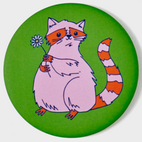 Pink Raccoon Magnet