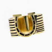 Brass Bandana Slide - Horseshoe
