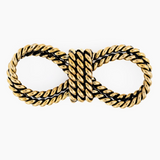 Brass Bandana Slide -Rope Knot