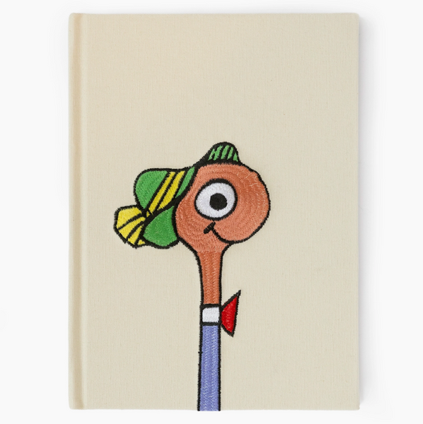 Richard Scarry Lowly Worm Embroidered Journal