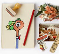 Richard Scarry Lowly Worm Embroidered Journal