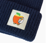 Beanie - Navy Blue Lowly Worm Apple Car