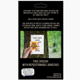 Virtuous Vandalism Sticky Note Pack - Hate Is Not Welcome Here
