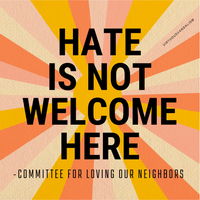 Virtuous Vandalism Sticky Note Pack - Hate Is Not Welcome Here