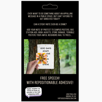 Virtuous Vandalism Sticky Note Pack - Nazi Bullshit Not Welcome