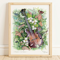 Rosalie Haizlett  Print - Mandolin In The Meadow