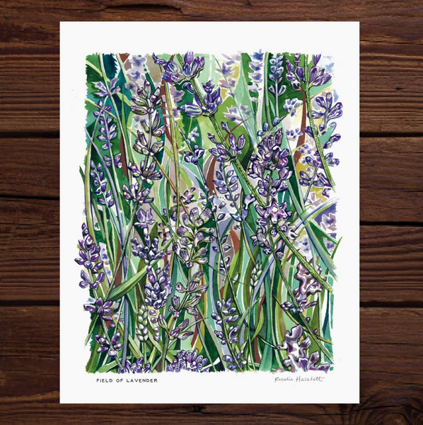 Rosalie Haizlett  Print - Field Of Lavender