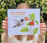 Rosalie Haizlett  Print - Ruby Throated Hummingbird