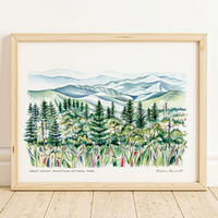 Rosalie Haizlett  Print - Smoky Mountain Landscape