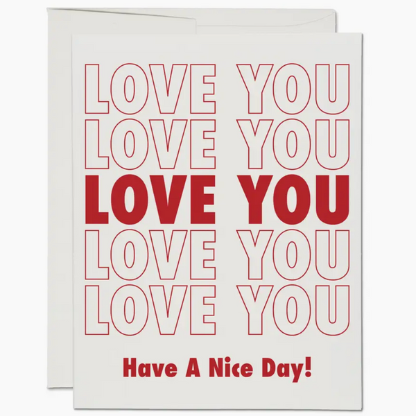 Grocery Bag Love Card