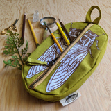 Cicada Cotton Cosmetic + Pencil Bag
