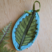 Leaf Cotton Cosmetic + Pencil Bag