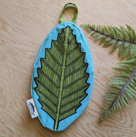Leaf Cotton Cosmetic + Pencil Bag
