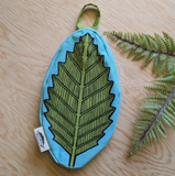 Leaf Cotton Cosmetic + Pencil Bag