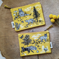 Outside Cats Cosmetic + Pencil Bag