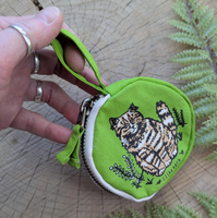 Outside Cat Coin + Trinket Bag