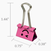 Happy Face Binder Clips