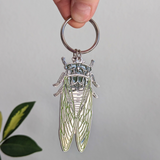 Cicada Enamel Keychain