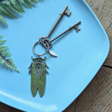 Cicada Enamel Keychain