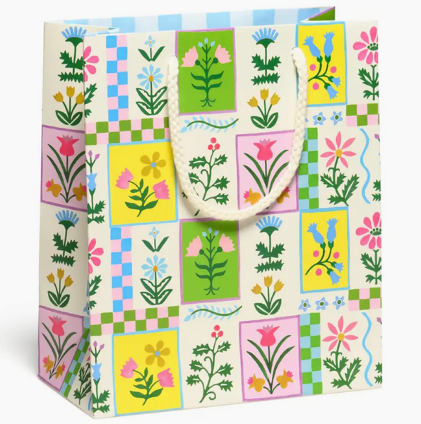 Retro Flowers Gift Bag