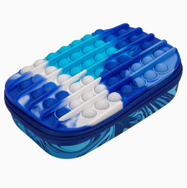 Zip + Pop Pencil Box - Blue