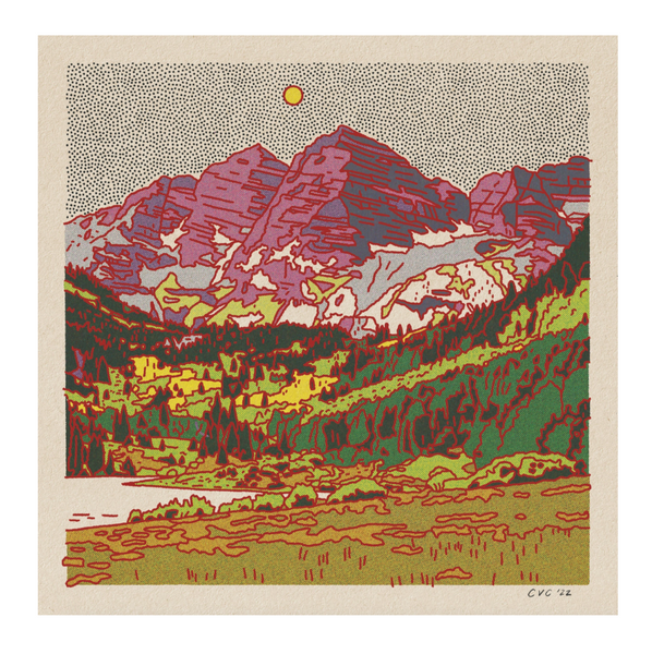 The Maroon Bells Art Print