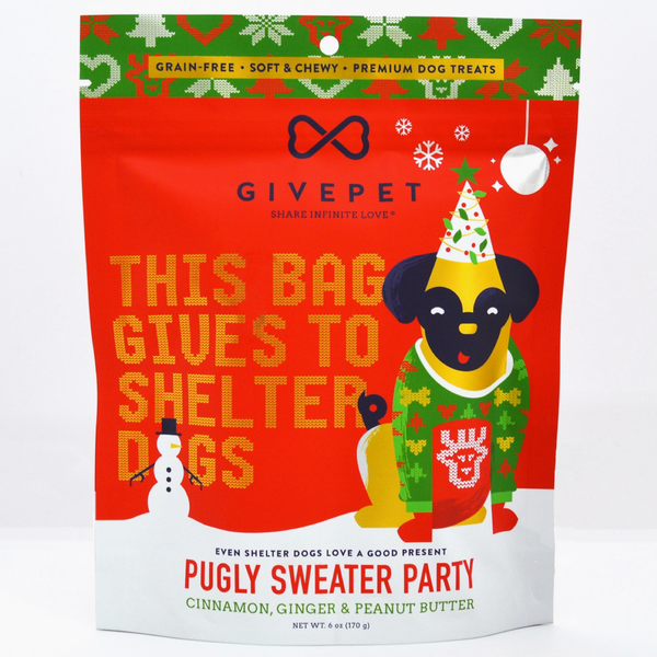 Give Pet - Pugly Sweater Party Holiday Dog Treats