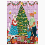 Meowy Christmas Greeting Card Puzzle
