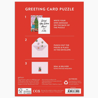 Meowy Christmas Greeting Card Puzzle