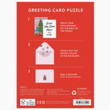 Meowy Christmas Greeting Card Puzzle