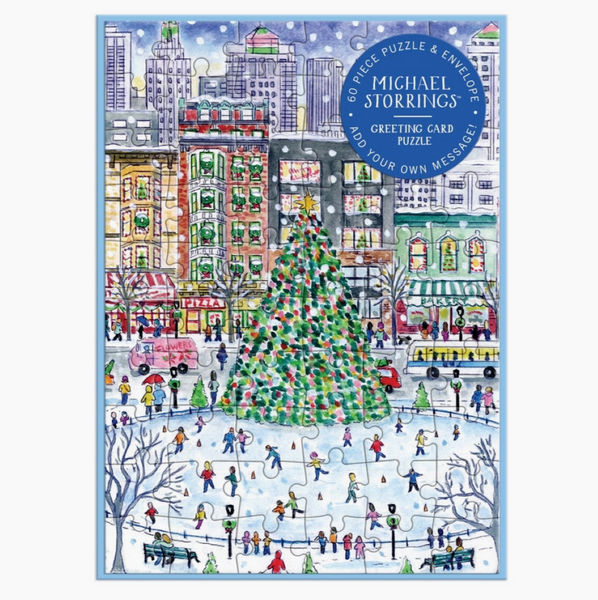 Michael Storrings Christmas in the City Greeting Card Puzzle