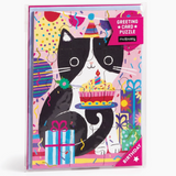Purr-Fect Cat Birthday Greeting Card Puzzle