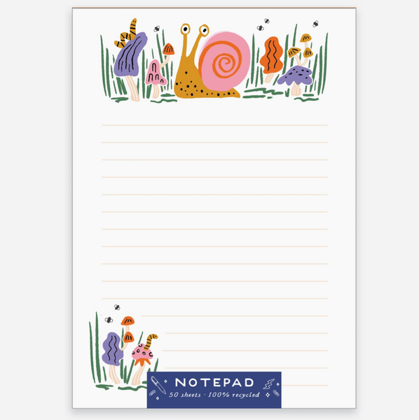 Shroomy Snail Notepad