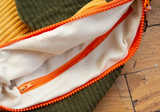 The Fish Bag - Mustard / Forest Green