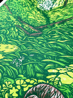 Pnw Nature Linocut Print