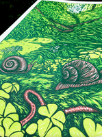 Pnw Nature Linocut Print