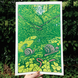 Pnw Nature Linocut Print