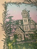 Practical Magic House Linocut Print