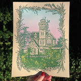 Practical Magic House Linocut Print