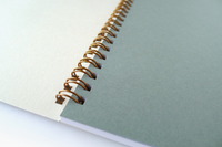 Handmade Coil Bound Sketchbook - Medium Quilt